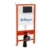 Комплект 2 в 1  инсталляция с кнопкой  BelBagno  BB026/BB084NERO Комплект 2 в 1  инсталляция с кнопкой  BelBagno  BB026/BB084NERO
