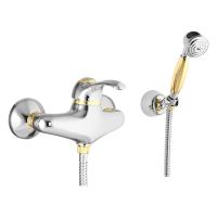 Смеситель для душа Webert Aurora AU870101017 хром с золотом глянцевый