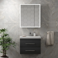 Зеркальный шкаф с LED подсветкой и датчиком движения Континент Reflex 70x80 Зеркальный шкаф с LED подсветкой и датчиком движения Континент Reflex 70x80