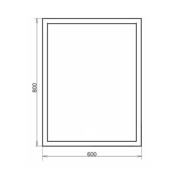 Зеркало Comforty Гиацинт 60 см 00-00005262 с подсветкой