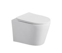 Унитаз подвесной Sapbox Fluso SB7057C1-W безободковый с микролифтом