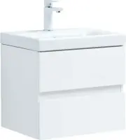 Тумба под раковину Aquanet Беркли 50 см 00302347 подвесная белая глянцевая