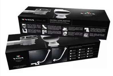 Слив-перелив Vega V55R60CH полуавтомат, коробка