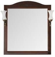 Зеркало с полкой 71x90 см Asb-Woodline Салерно 9691 орех темный Зеркало с полкой 71x90 см Asb-Woodline Салерно 9691 орех темный