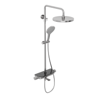 Душевой комплект Abelsberg Lineara с термостатом SNS52791CH хром глянцевый