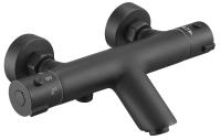 Смеситель для ванны с термостатом Esko Mikros T3054 Black матовый черный