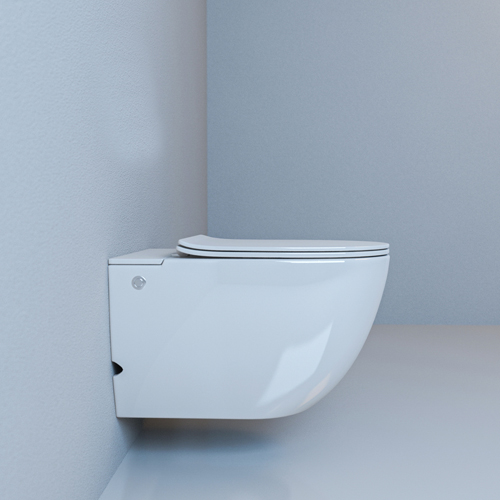 Унитаз подвесной Ceruttispa Barbaria CT10591 с импульсным смывом с микролифтом