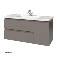 Тумба с раковиной Caprigo Forte 120 см 36117R-SF025 подвесная серая