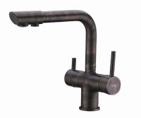 Смеситель для мойки с дополнительным изливом для фильтра WasserKRAFT A8047 темная бронза матовый