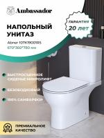 Унитаз безободковый Ambassador Abner 107K19001RS белый Унитаз безободковый Ambassador Abner 107K19001RS белый