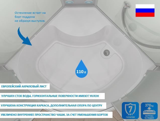 Душевая кабина Erlit ER3509TPF-C3-RUS 90x90x215 Душевая кабина Erlit ER3509TPF-C3-RUS 90x90x215