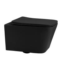 Унитаз Abber Rechteck AC1201MB подвесной с микролифтом