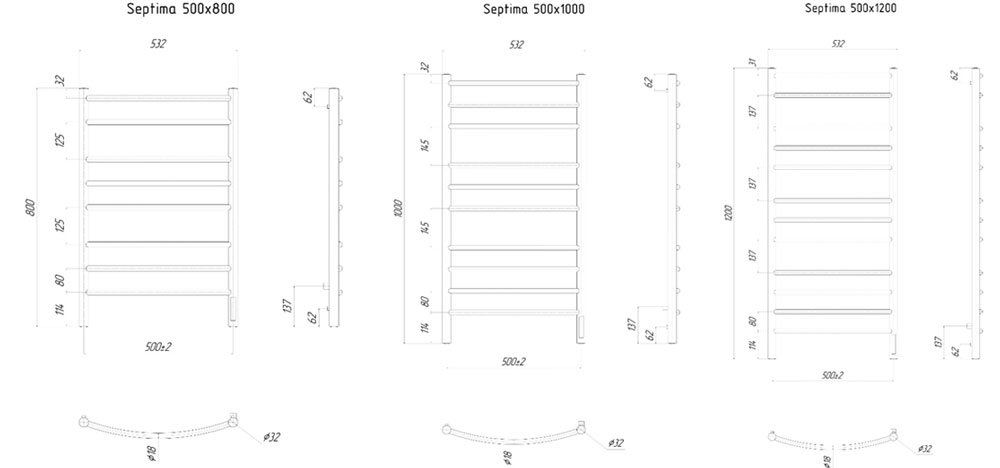 Полотенцесушитель электрический ТЭН справа 50x120 см Ravak Septima X04000083724 хром Полотенцесушитель электрический ТЭН справа 50x120 см Ravak Septima X04000083724 хром