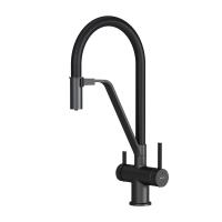 Смеситель для кухонной мойки Am.Pm Func с каналом для фильтра F8F07822 черный матовый