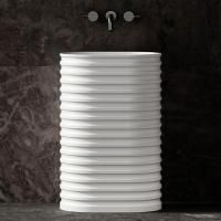 Раковина отдельностоящая 58x87x38 см ABBER STEIN AS2550-H белый матовый