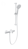 Смеситель для ванны с душем с термостатом и гарнитуром Wonzon & Woghand Solid WW-C2011-A-MW белый матовый