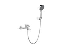 Смеситель для ванны с ручным душем, шлангом и держателем BelBagno Ancona ANCONA-VAS/DFS-CRM хром глянцевый