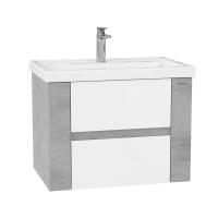 Тумба под раковину Onika Стоун 70 см 107066 ателье светлое/белый