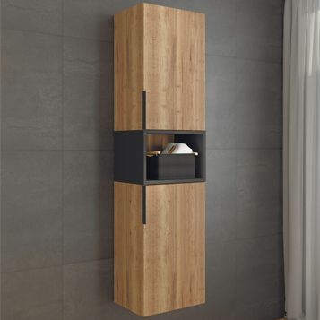 Пенал COMFORTY Штутгарт-40 дуб тёмно-коричневый Пенал COMFORTY Штутгарт-40 дуб тёмно-коричневый