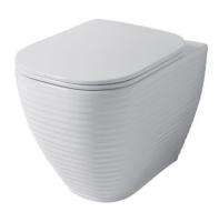 Безободковый унитаз  Disegno Ceramica Loom LO002RIM56 серый Безободковый унитаз  Disegno Ceramica Loom LO002RIM56 серый