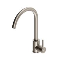 Смеситель для кухонной мойки Dorff Logic D3000000 нержавеющая сталь матовый