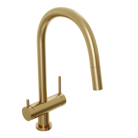 Смеситель для кухонной мойки Abelsberg Aera EMF71709BG королевское золото брашированный