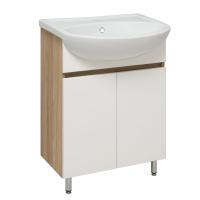 Тумба под раковину Runo Лада 50 см 00-00004575 напольная белая