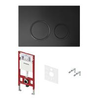 Система инсталляции TECEspring base S401104 для унитаза с панелью смыва черный матовый