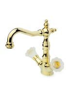 Смеситель для раковины Boheme Сamelia 292 золото глянцевое