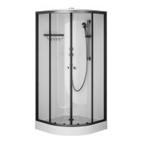 Душевая кабина AM.PM X-Joy 90x90 W94C-401-090BT профиль черный