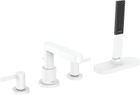 Смеситель на борт ванны Hansgrohe Finoris 76444700 матовый белый Смеситель на борт ванны Hansgrohe Finoris 76444700 матовый белый