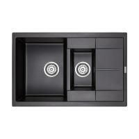Мойка для кухни кварцевая 77,5x49,5 Paulmark PM237850-BL Мойка для кухни кварцевая 77,5x49,5 Paulmark PM237850-BL