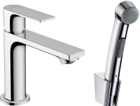 Смеситель для раковины Hansgrohe Rebris E 72216000 с гигиеническим душем Смеситель для раковины Hansgrohe Rebris E 72216000 с гигиеническим душем