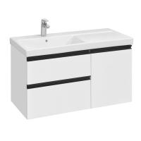 Тумба под раковину Roca Domi 100 см A857477806 подвесная белая