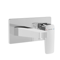 Встраиваемый смеситель для раковины VitrA Root Square A42738EXP хром глянцевый