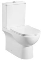 Напольный унитаз - компакт AZARIO Ambra 645x370x815 безободковый в комплекте сиденьем микролифт AZ-848