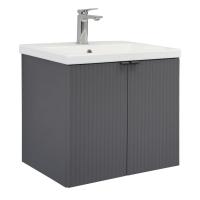 Тумба с раковиной Comforty Лима 60 см 00-00019236 подвесная антрацит