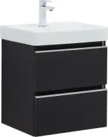 Тумба под раковину Aquanet Вега 50 см 00329594 подвесная черный матовый