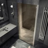 Душевая дверь на монопетле 90x198 см MaybahGlass  MGD-811-5 стекло бронза матовая Душевая дверь на монопетле 90x198 см MaybahGlass  MGD-811-5 стекло бронза матовая