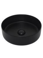 Раковина накладная круглая 35,5х12х35,5 см AQUAme AQM5012MB черная матовая Раковина накладная круглая 35,5х12х35,5 см AQUAme AQM5012MB черная матовая