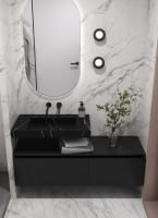 Раковина-столешница 80х45 см Armadi Art FLAT NERO MARQUINA 859-080-NM Раковина-столешница 80х45 см Armadi Art FLAT NERO MARQUINA 859-080-NM