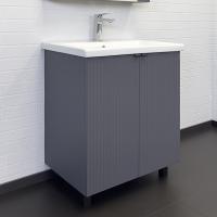 Тумба с раковиной Comforty Лима 70 см 00-00013686 напольная антрацит