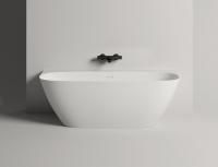 Ванна каменная отдельностоящая глянцевая 170х80 Salini SOFIA WALL 102512G