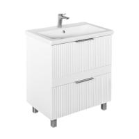 Тумба с раковиной Comforty Лима 70 см 00-00019211 напольная белая