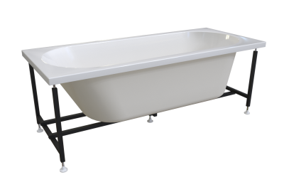 Ванна акриловая Radomir Вальс 170x75 1-01-0-0-1-337 белая пристенная с каркасом