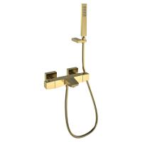 Смеситель для душа Ramonsoler Prisma 423901MROC термостатический с душевым комплектом золото брашированное
