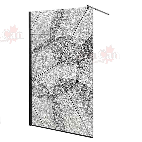 Душевая перегородка AvaCan 110x200 MB100 профиль черный