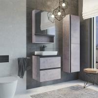 Тумба с раковиной Comforty Эдинбург 60 см 00-00005700 подвесная бетон светлый