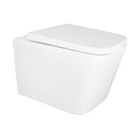 Унитаз Azario Nova AZ-2216 подвесной безободковый с микролифтом