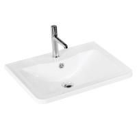 Раковина из литьевого мрамора 70x46 см BelBagno ALBANO BB700/455-LV-MR-ALR белый Раковина из литьевого мрамора 70x46 см BelBagno ALBANO BB700/455-LV-MR-ALR белый